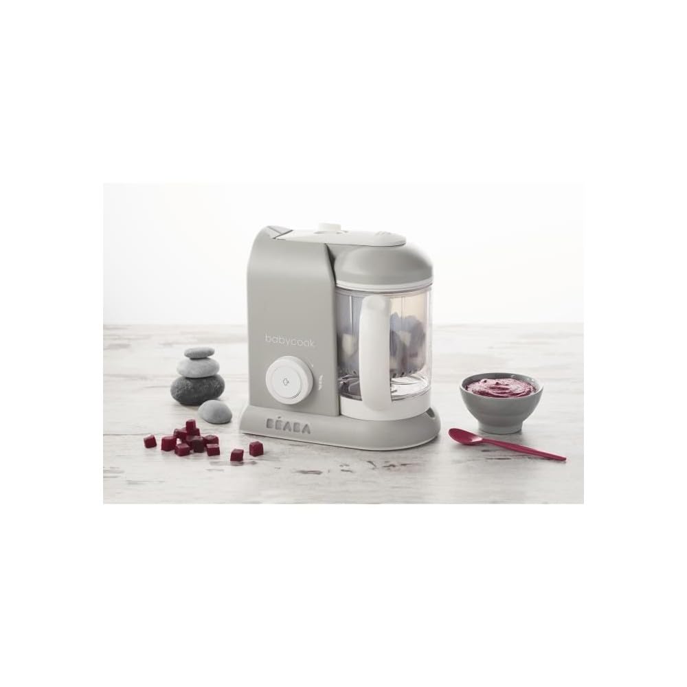 Béaba Babycook Solo 4-ühes beebitoidu valmistaja, 1100 ml (hall)