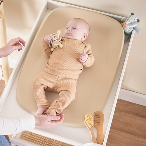 Nattou Premium Soft vahust mähkimisalus 50 × 70 cm, veekindel ja ergonoomiline, beež