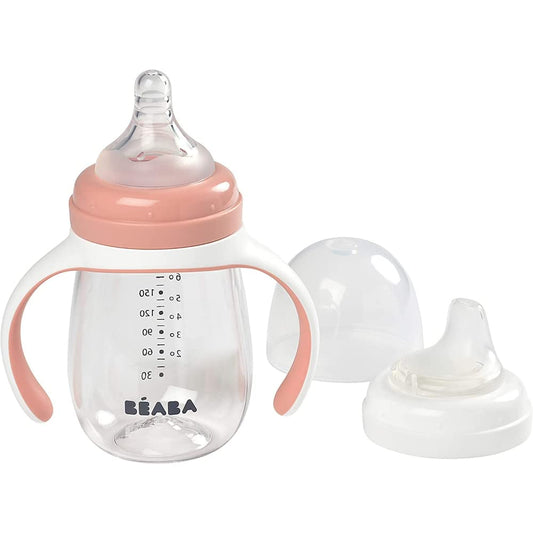 BÉABA 2-ühes joogitops / lutipudel 210 ml, roosa