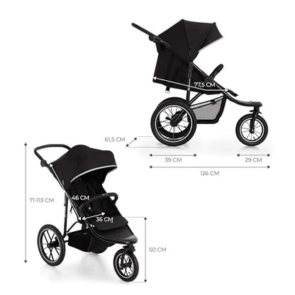 Kinderkraft HELSI 2 jooksukäru kuni 22 kg – must