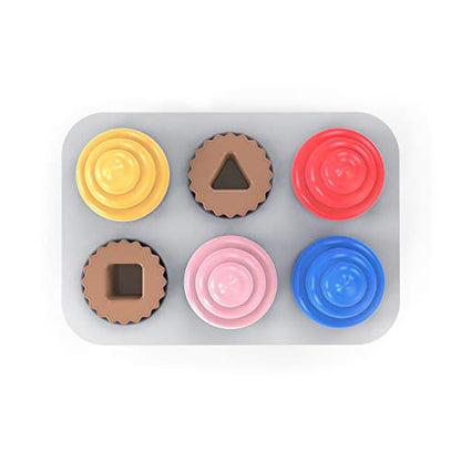 Bright Starts Sort & Sweet kujundite sorteerimismäng – tassikoogid, alates 3. elukuust