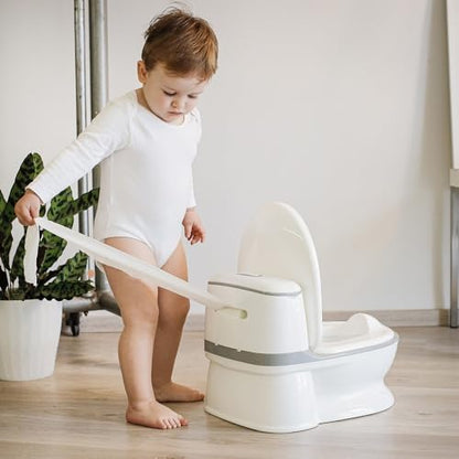 Interbaby valge helendava ja heliefektiga treeningpott, eemaldatav anum ja libisemiskindel põhi