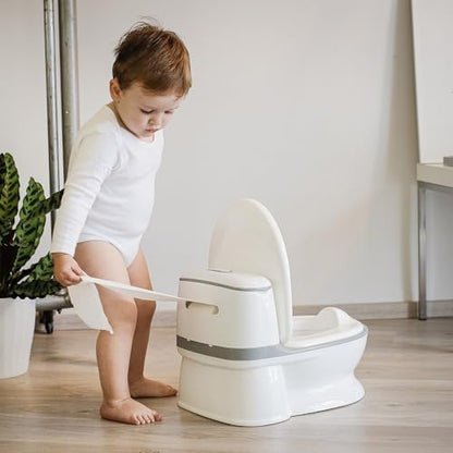 Interbaby valge helendava ja heliefektiga treeningpott, eemaldatav anum ja libisemiskindel põhi