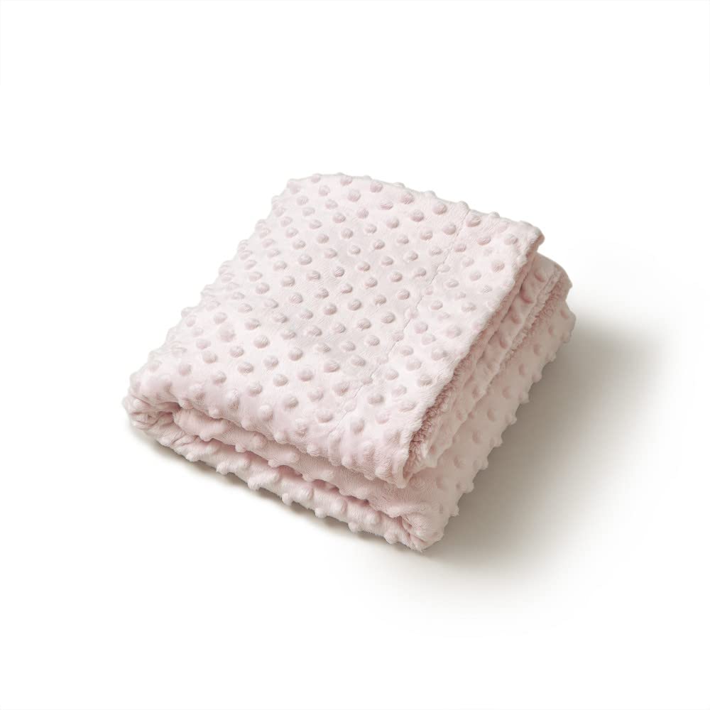 Interbaby pehme beebitekk Sherpa voodriga 80 × 110 cm, roosa