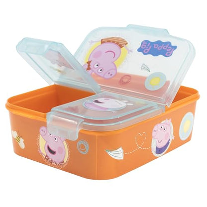 Stor Peppa Pig lõunakarp mitme sektsiooniga – BPA-vaba