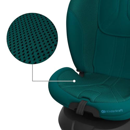 Kinderkraft I-Grow 2 PRO turvatool 40–150 cm, 360° pöörlev, Isofix, roheline
