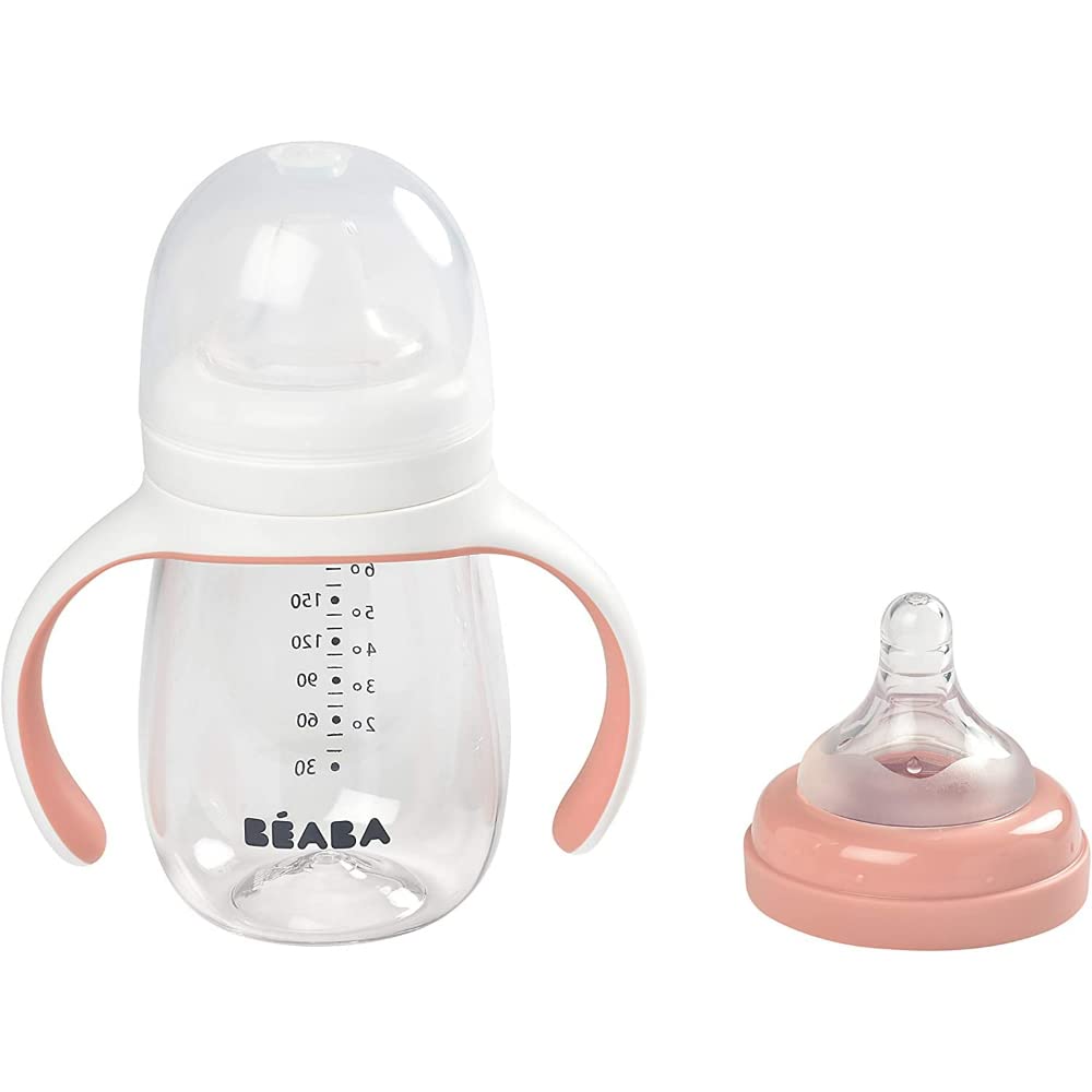 BÉABA 2-ühes joogitops / lutipudel 210 ml, roosa