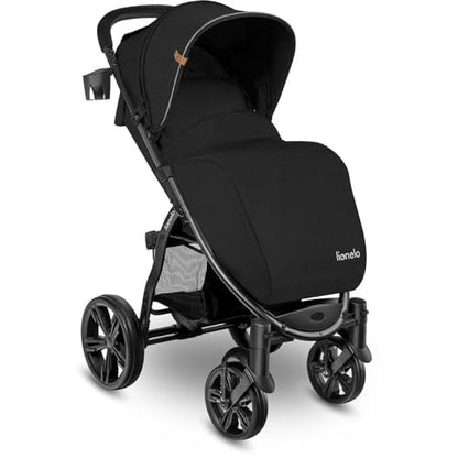 Lionelo ANNET PLUS kerge jalutuskäru, ühe käega kokkupandav, XXL varikatus UPF50+, kuni 22 kg