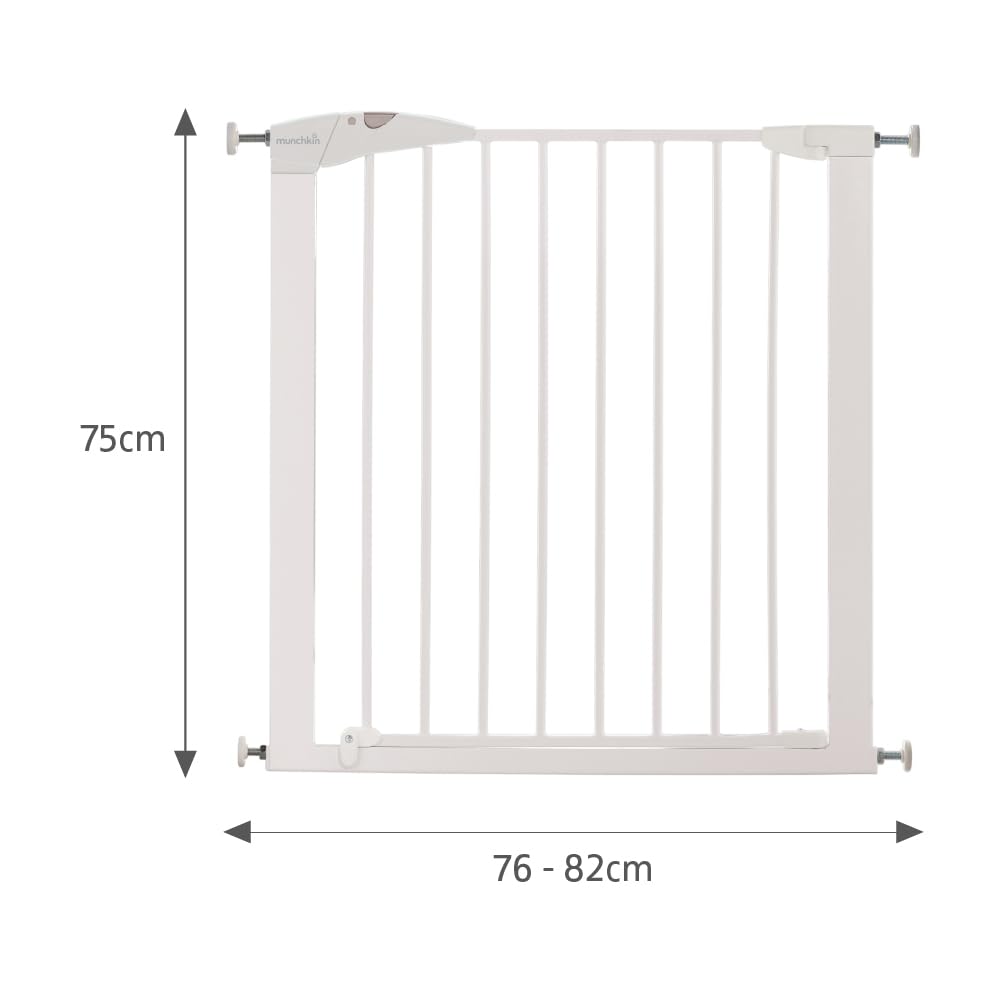 Munchkin Maxi Secure turvavärav, 76–82 cm (laiendatav kuni 117 cm), valge