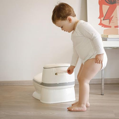 Interbaby valge helendava ja heliefektiga treeningpott, eemaldatav anum ja libisemiskindel põhi