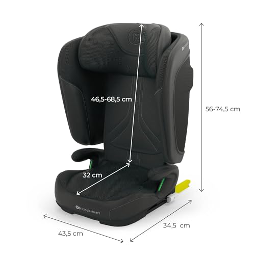 Kinderkraft UNITY 2 i-Size turvatool 100–150 cm, ISOFIX, must