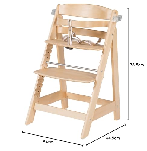 roba Sit Up Click söögitool kandikuga, naturaalne puit (kuni 50 kg)