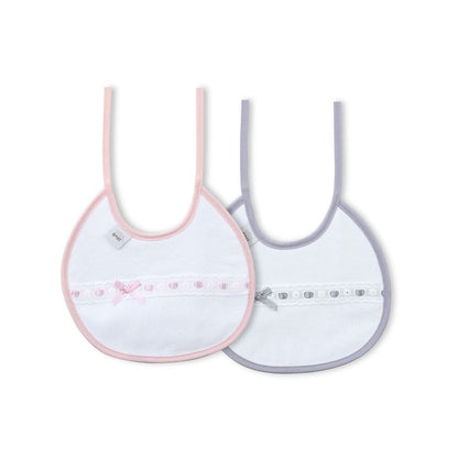 Interbaby 2-osaline ümmargune põll, roosa/hall