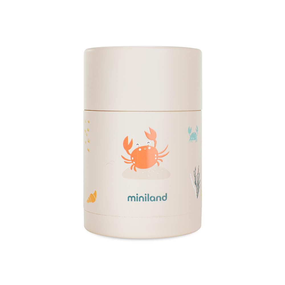 Miniland roostevabast terasest toidutermos 600 ml, Crabsy disain