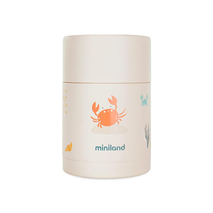 Miniland roostevabast terasest toidutermos 600 ml, Crabsy disain