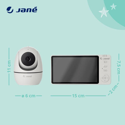 Jané Eye Pro Baby videomonitor pööratava kaamera ja 5" ekraaniga