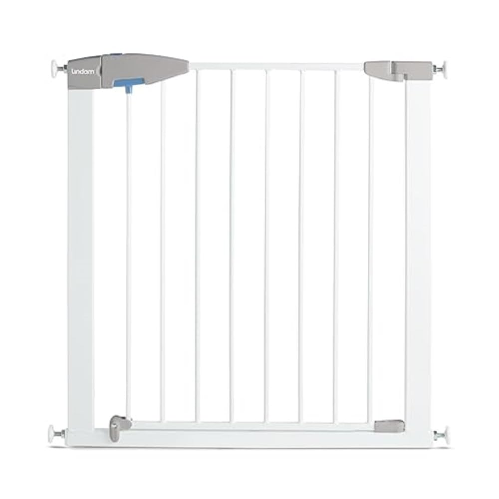 Munchkin Lindam Sure Shut Porte turvavärav treppidele ja ukseavadele 76–82 cm, valge