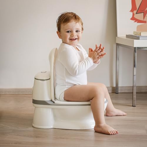 Interbaby valge helendava ja heliefektiga treeningpott, eemaldatav anum ja libisemiskindel põhi