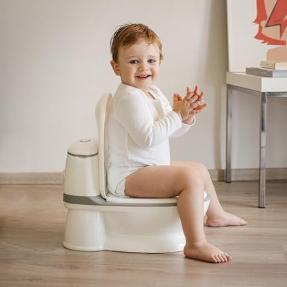 Interbaby valge helendava ja heliefektiga treeningpott, eemaldatav anum ja libisemiskindel põhi