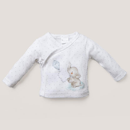 Interbaby vastsündinu kinkekomplekt 5-osaline, elevandi motiiv, hall