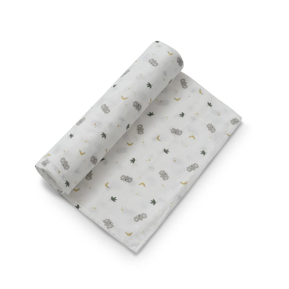 Interbaby bambusmusliinist tekk 120 × 120 cm – Koala hall
