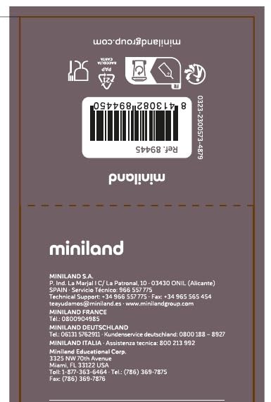 Miniland Thermy Palms isoleeriv toidutermos tahkele toidule, 600 ml – sinine