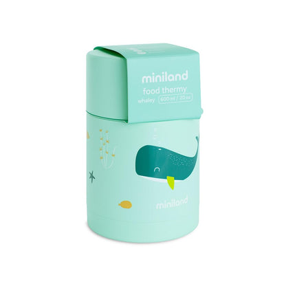 Miniland beebitoidutermos Whaley 600 ml, roostevaba teras, 24 h, lekkekindel
