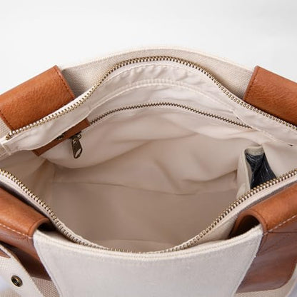 Suavinex Panera vauvantarvikelaukku, säädettävät kahvat ja taskut, beige