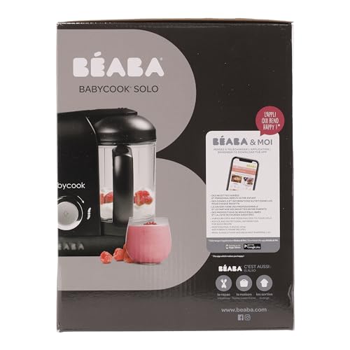 Béaba Babycook Solo 4-ühes blender-auruti – 1100 ml, must