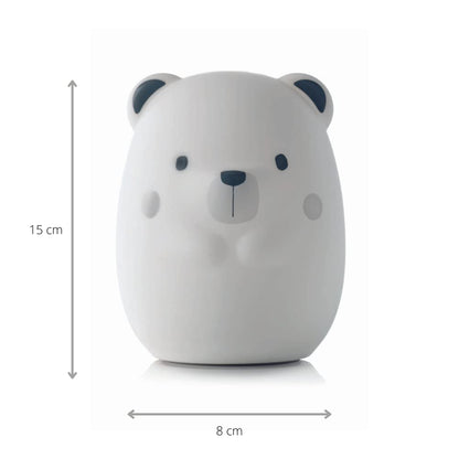 Jané Yum Bear Big silikoonist öölamp, 9 värvitooni ja valgustusrežiimiga