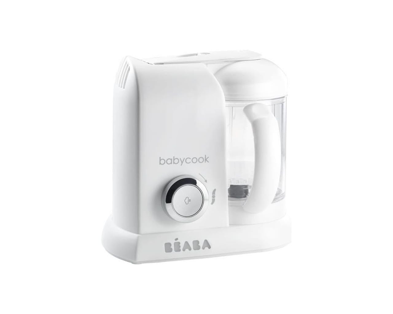 Béaba Babycook Solo 4-ühes blender-auruti –  1100 ml, valge/hõbedane