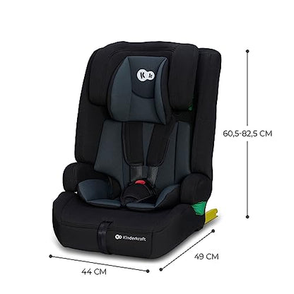 Kinderkraft Safety FIX2 i-Size turvatool 76–150 cm, ISOFIX, 15 kuud–12 a, must