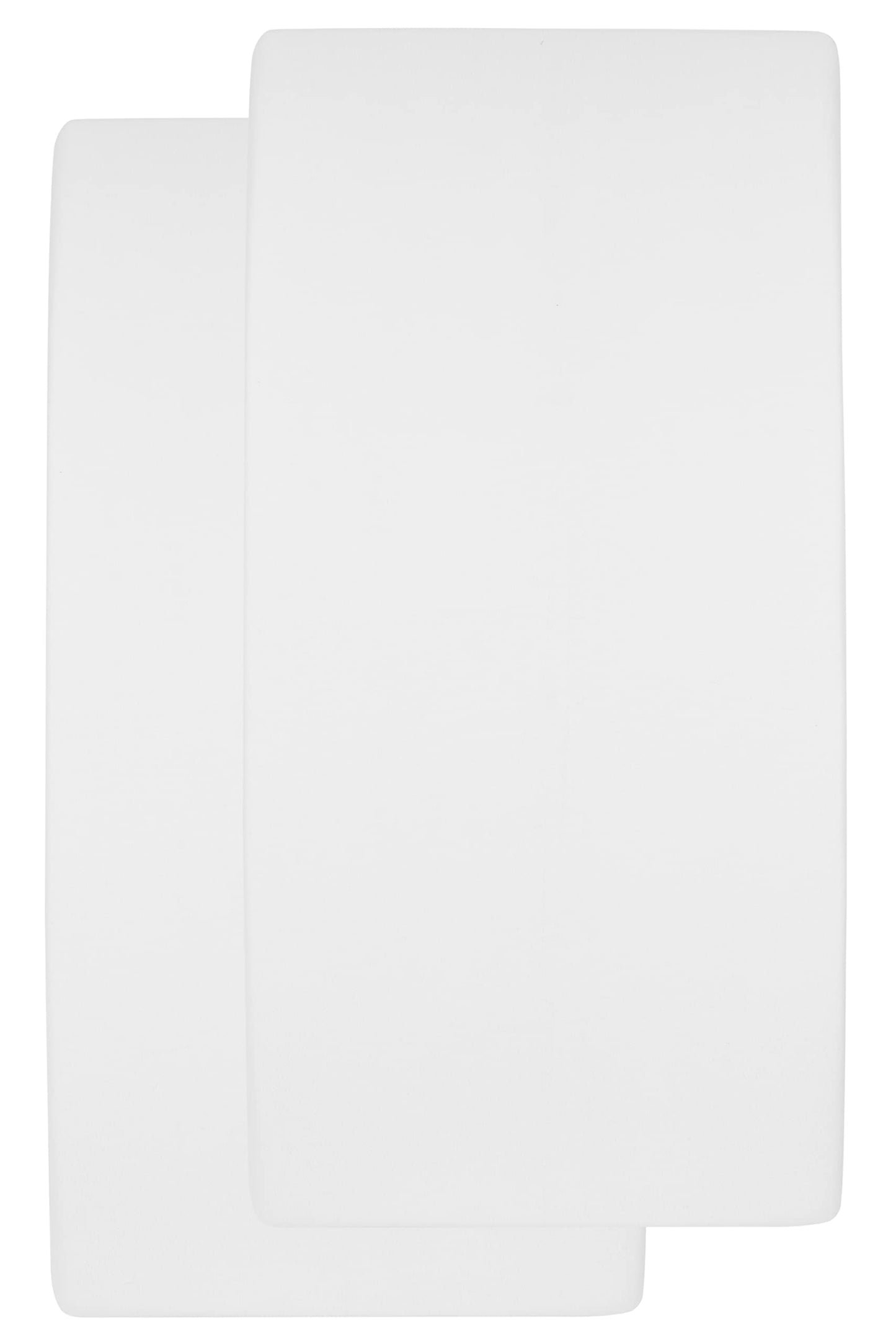 Meyco Baby Molton Stretch madratsikaitsega voodilina 2 tk, 50 x 90 cm, valge