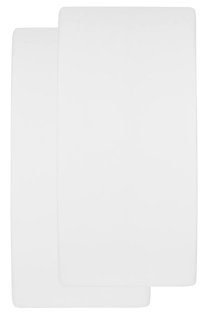 Meyco Baby Molton Stretch madratsikaitsega voodilina 2 tk, 50 x 90 cm, valge