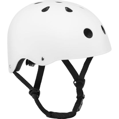 Lionelo Helmet lasten kypärä, säädettävä 50-56 cm, leukasuojalla, valkoinen