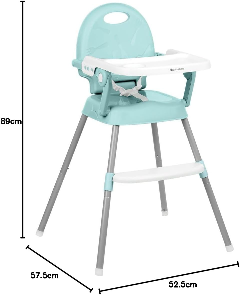 KikkaBoo Spoony 3-in-1 söögitool beebile, kokkupandav, eemaldatava kandikuga – münt