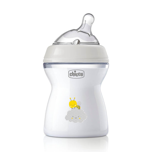 Chicco Natural Feeling lutipudel Anti-Kolik 250 ml, 2+ kuud, pehme silikoonist lutt