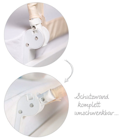 roba voodipiire Klipp-Klapp 135 cm, beež, kokkupandav