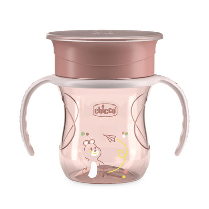 Chicco Perfect Cup Premier joogitops 360° 200 ml, roosa (12+ kuud)