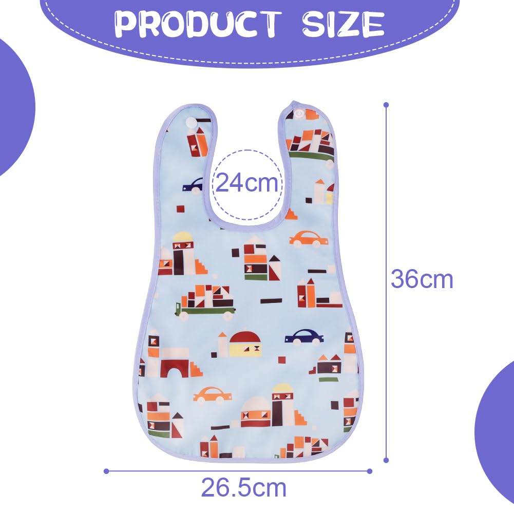 Aolso söögipõlled veekindlad 7 tk, bandana, taskuga, 36 x 26,5 cm, 0+