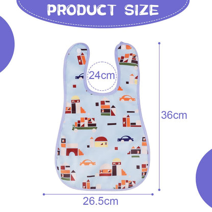 Aolso söögipõlled veekindlad 7 tk, bandana, taskuga, 36 x 26,5 cm, 0+