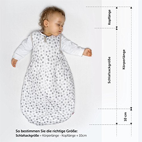 Coconette 2-osaline aastaringne beebi magamiskott Circle, 100% puuvill, 0–3 kuud (50/56)