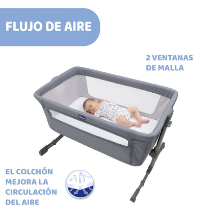 Chicco Next2Me Essential vooditasku, 0–6 kuud, Stone Relax