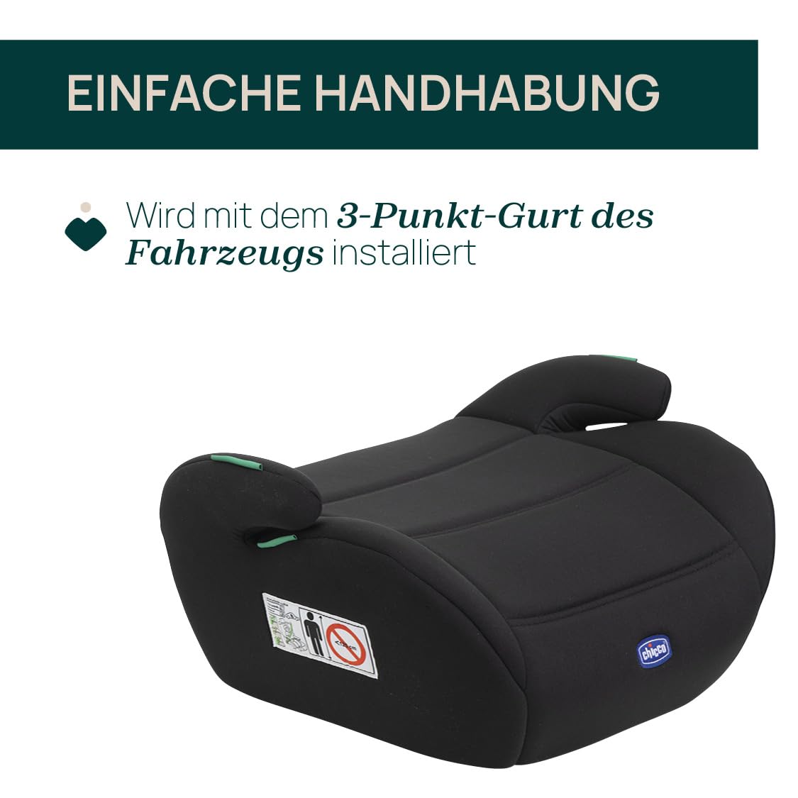 Chicco Quasar i-Size turvaiste 126–150 cm, must