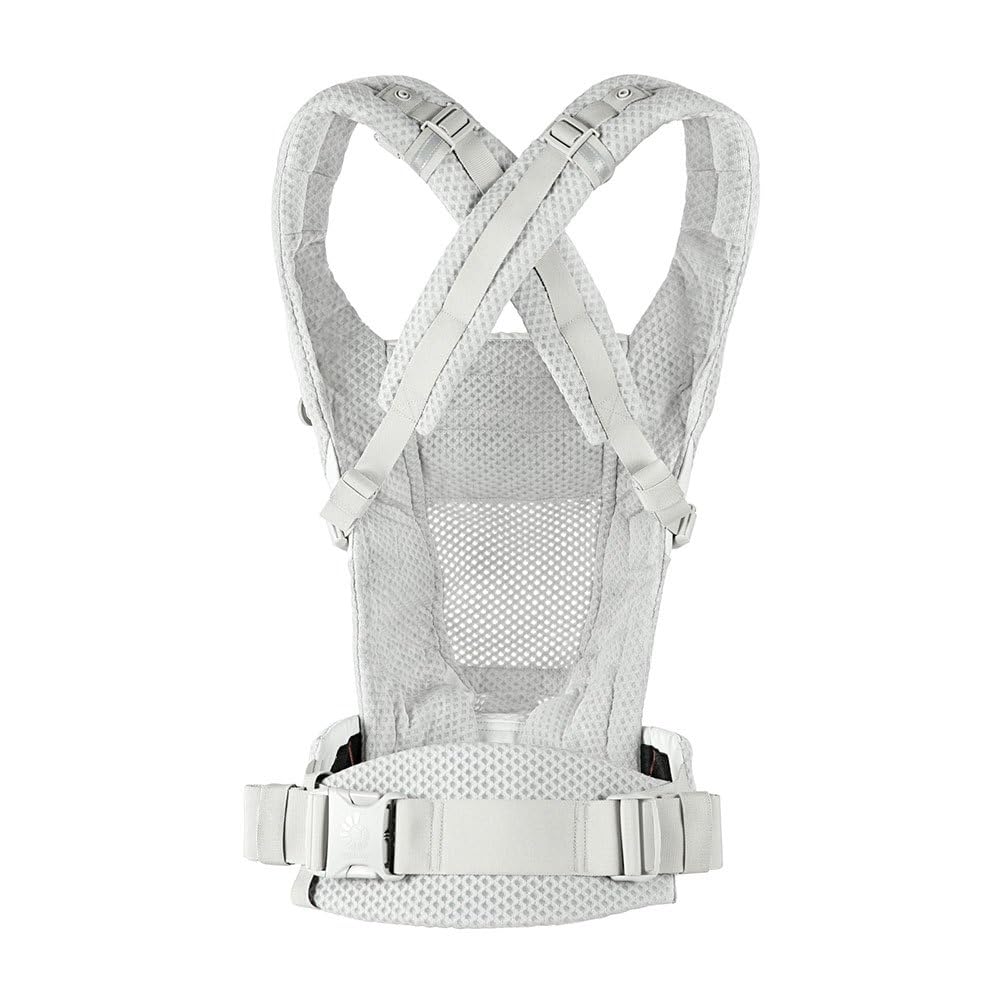 Ergobaby Adapt beebikandekott, SoftFlex Mesh, 3 kandeasendit, Pearl Grey