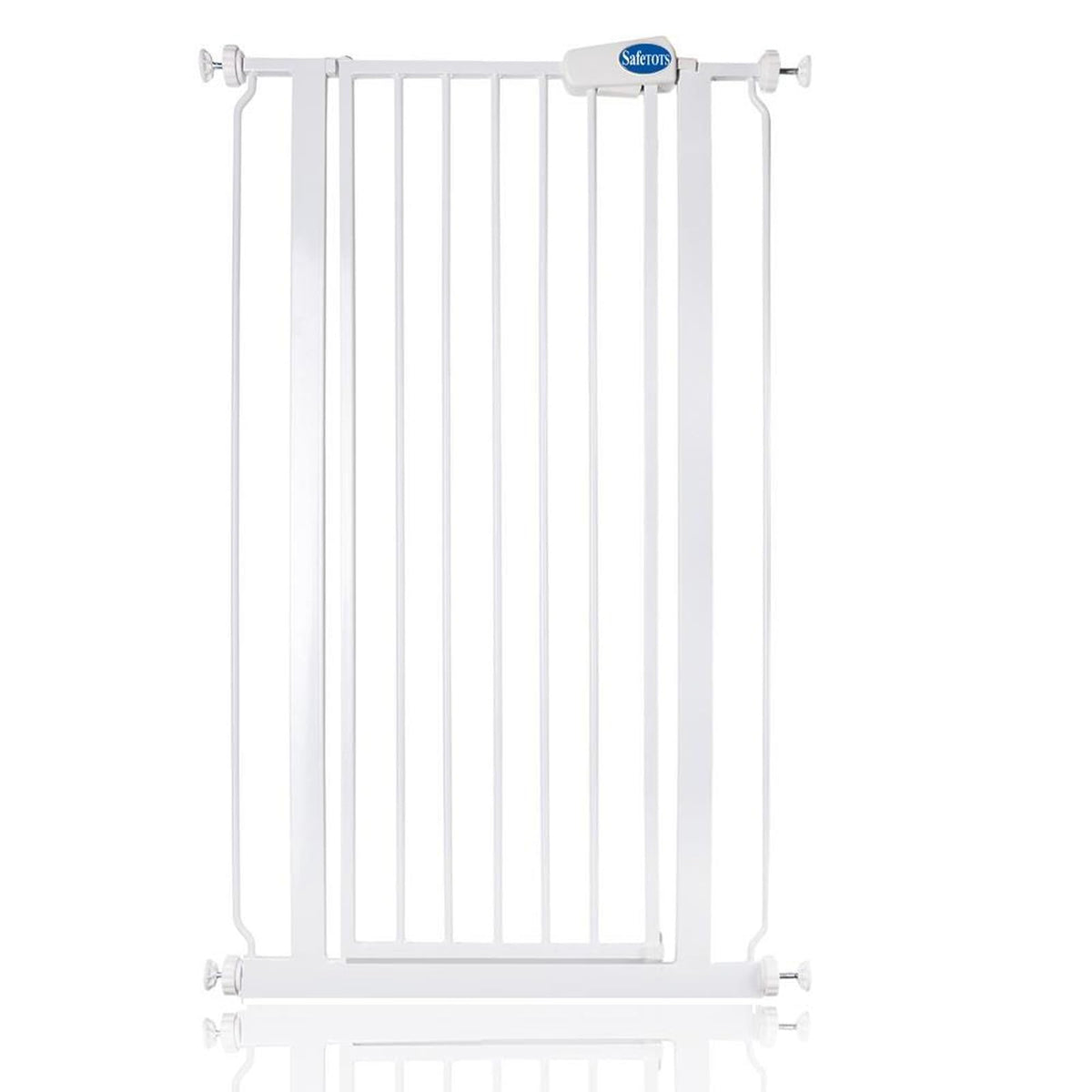 Safetots metallinen turvaportti Extra High, valkoinen, 68,5–75 cm, 104 cm