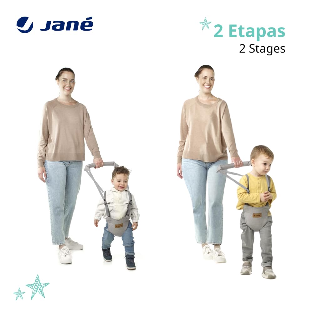 Jané First Steps kõndimise abivöö beebile, 12–48 kuud, hall