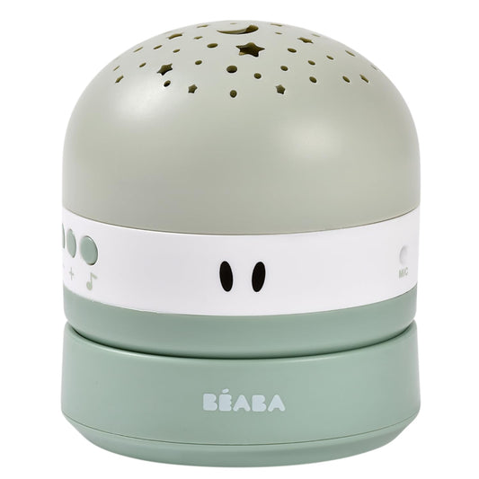 BÉABA Pixie Projector öölamp 3-värvise tähistaeva, 9 heli, nutika unehäire ja USB laadimisega, salveiroheline