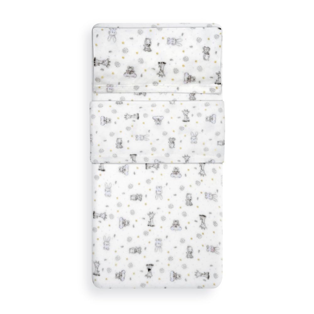 Interbaby voodipesukomplekt beebivoodile 60 x 120 cm Koala valge/sinine