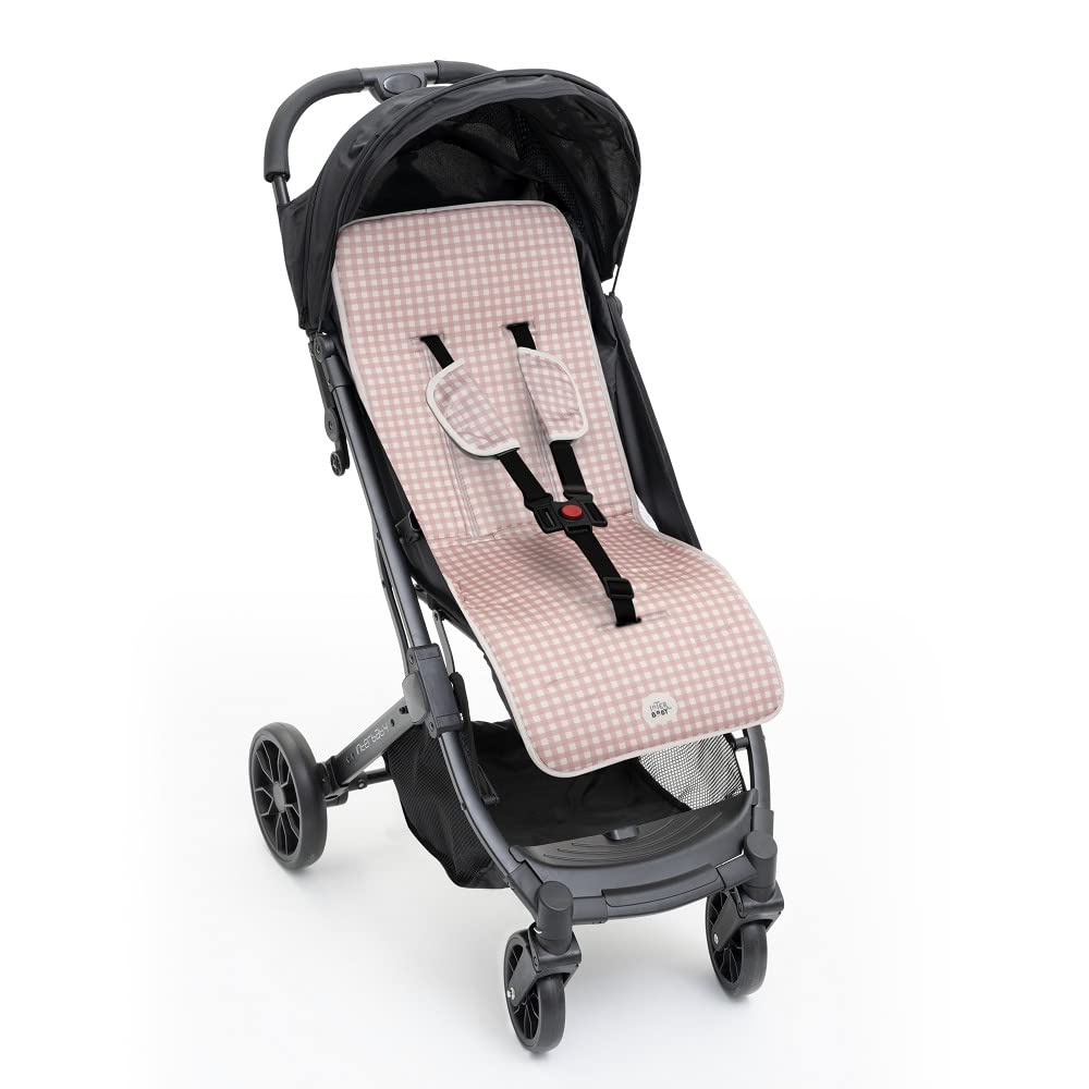 Interbaby Vichy universaalne jalutuskäru istmekate, roosa (84 × 34 cm)